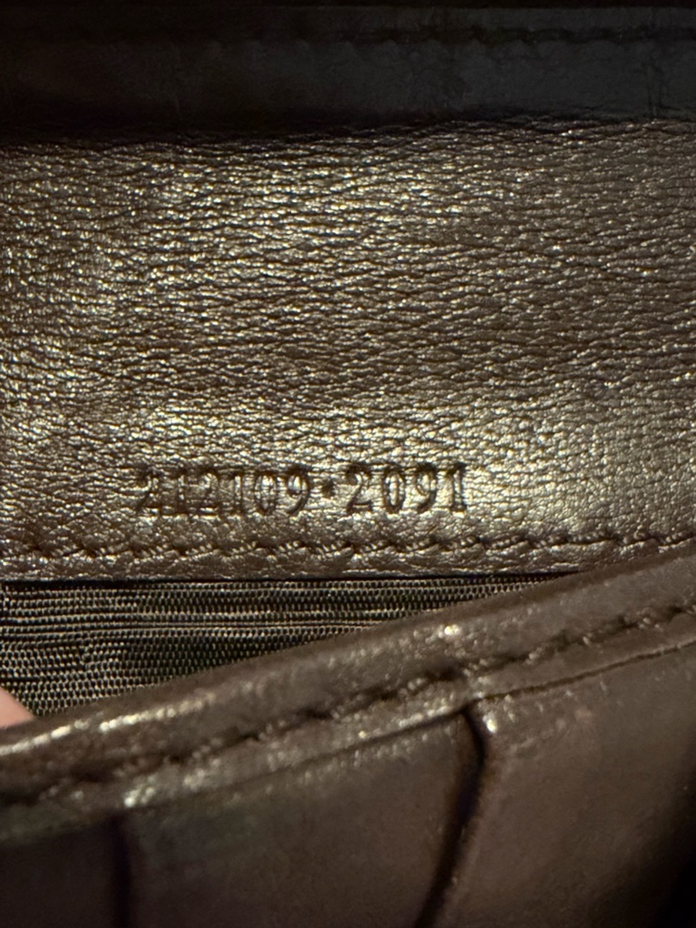 Gucci Italy Signature Continental Wallet Brown Chocolate Zip Leather EUC - Picture 6 of 12